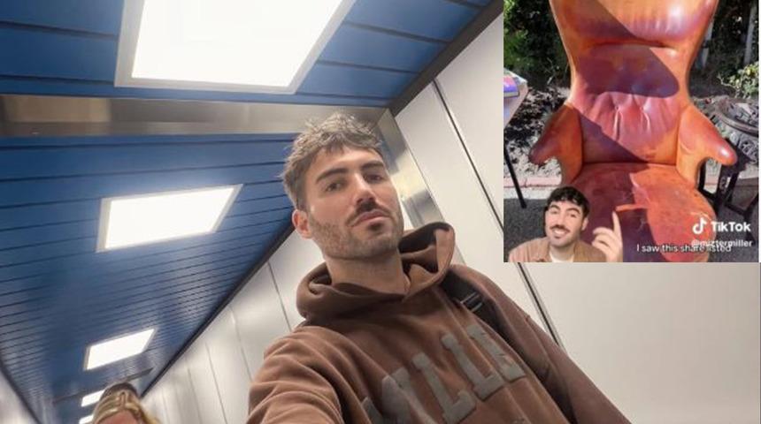 TikTok fenomeni o ürünü 1.800 TL'ye aldığı koltuğu dudak uçuklatan rakama sattı! Değeri tam 1.655 katına çıktı, fenomen neye uğradığını şaşırdı