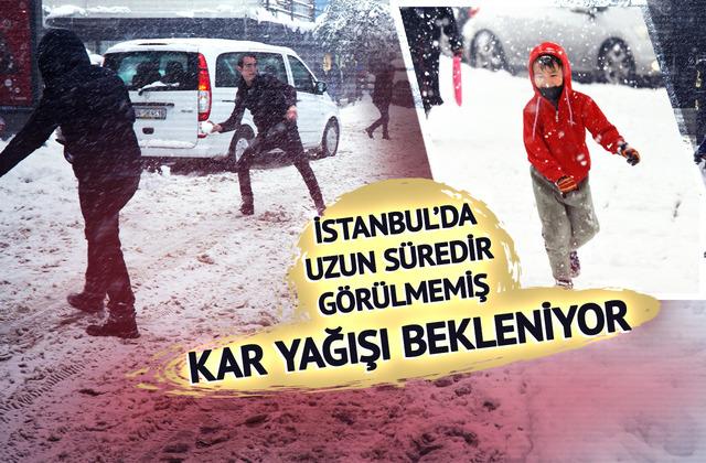 İstanbul'da uzun süredir görülmemiş kar yağışı bekleniyor