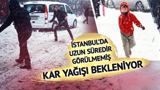 İstanbul'da uzun süredir görülmemiş kar yağışı bekleniyor: Bol bol kar topu oynayıp kardan adam yapacaklar