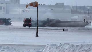 Dünya o uçak kazasını konuşuyor! Kimsenin hayatını kaybetmediği kazadan yeni görüntüler ortaya çıktı