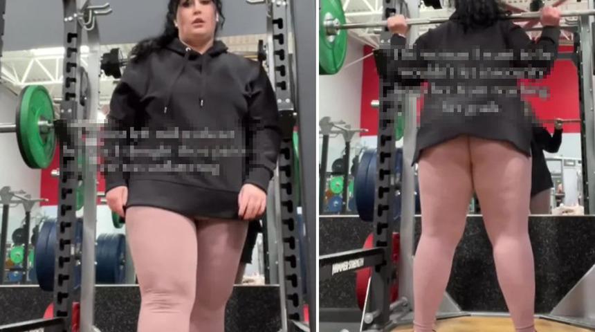 Spor salonundaki kıyafet seçimi sosyal medyada çok konuşuldu! "Gerçekten çıplak olduğunu zannettim"