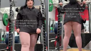 Spor salonundaki kıyafet seçimi sosyal medyada çok konuşuldu! Gerçekten çıplak olduğunu zannettim