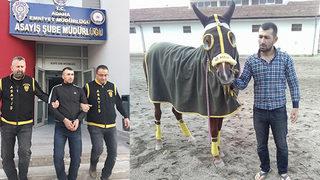 Firari hükümlü at üstünde yakalandı! Hipodromda hareketli dakikalar!