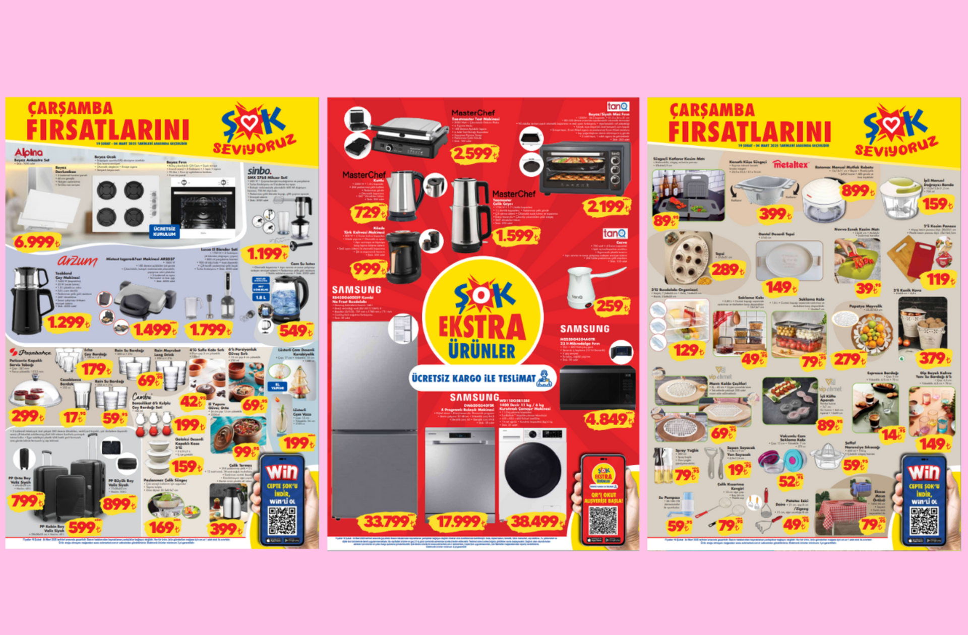 ŞOK'a Samsung beyaz eşya geliyor! 19 Şubat 2025 ŞOK Aktüel Ürünler Kataloğu