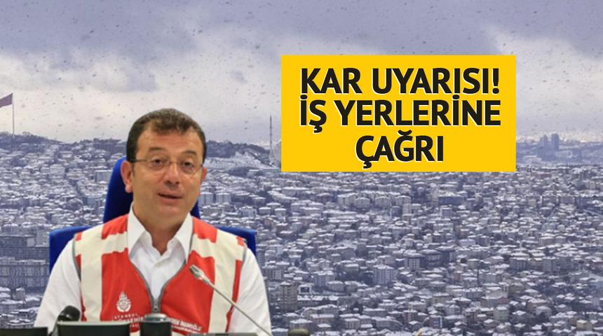 İstanbul için bir uyarı da İmamoğlu'ndan! 'En önemlisi' diyerek duyurdu, bütün iş yerlerine seslendi