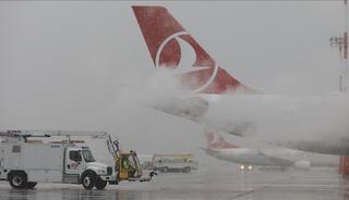 Olumsuz hava koşulları nedeniyle THY'nin 31 Aralık tarihli 61 seferi iptal edildi