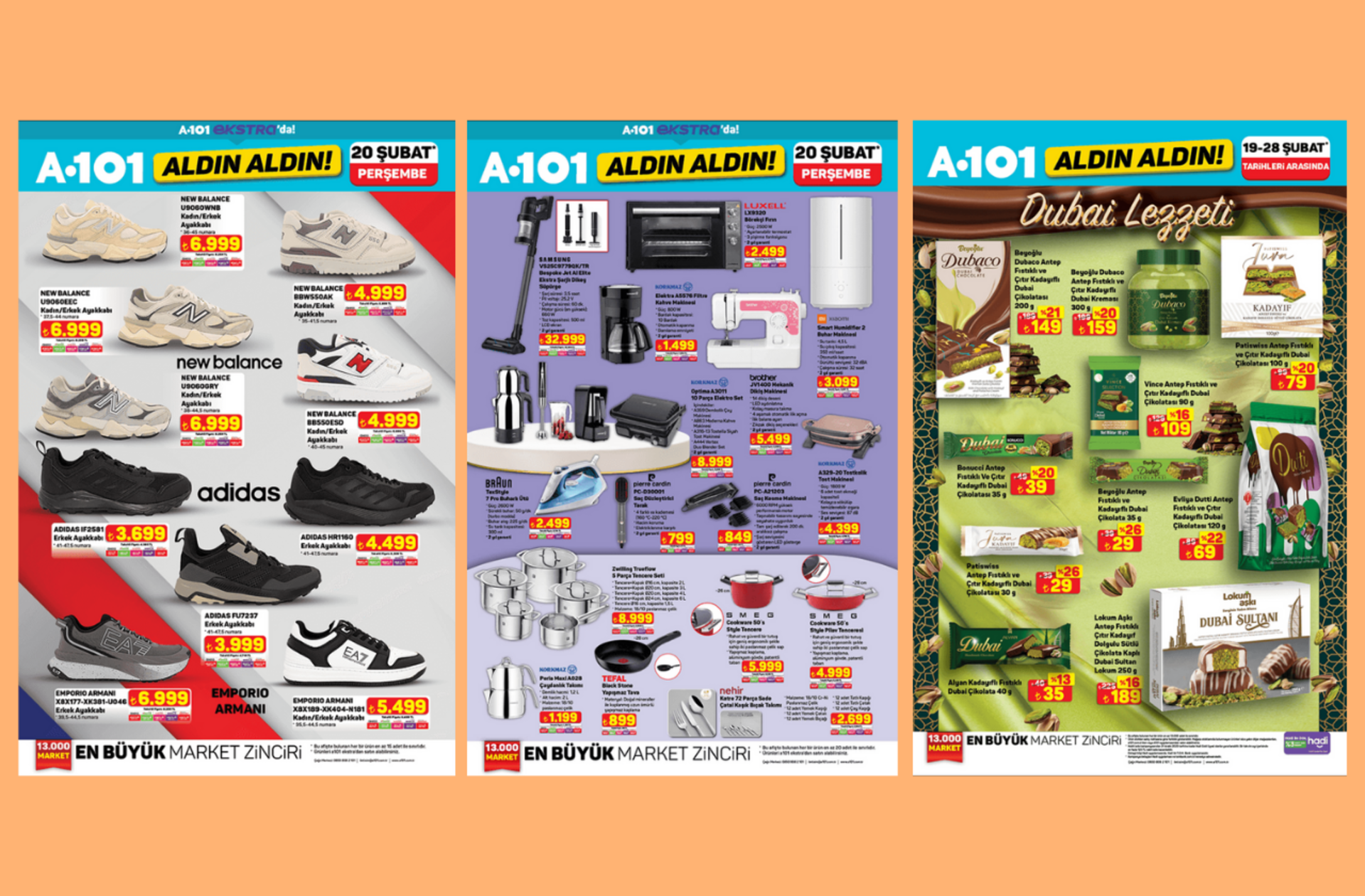 A101'e New Balance ve Adidas spor ayakkabılar geliyor! İşte 20 Şubat 2025 A101 Aldın Aldın Kataloğu