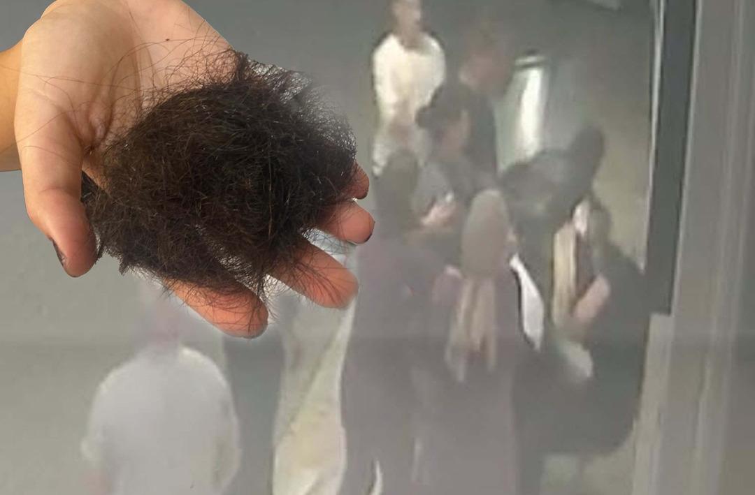 Sağlık &ccedil;alışanının &ouml;bek &ouml;bek sa&ccedil;ını yolmuşlar! &Ouml;nce darp edip sonra yere d&uuml;ş&uuml;rd&uuml;ler...