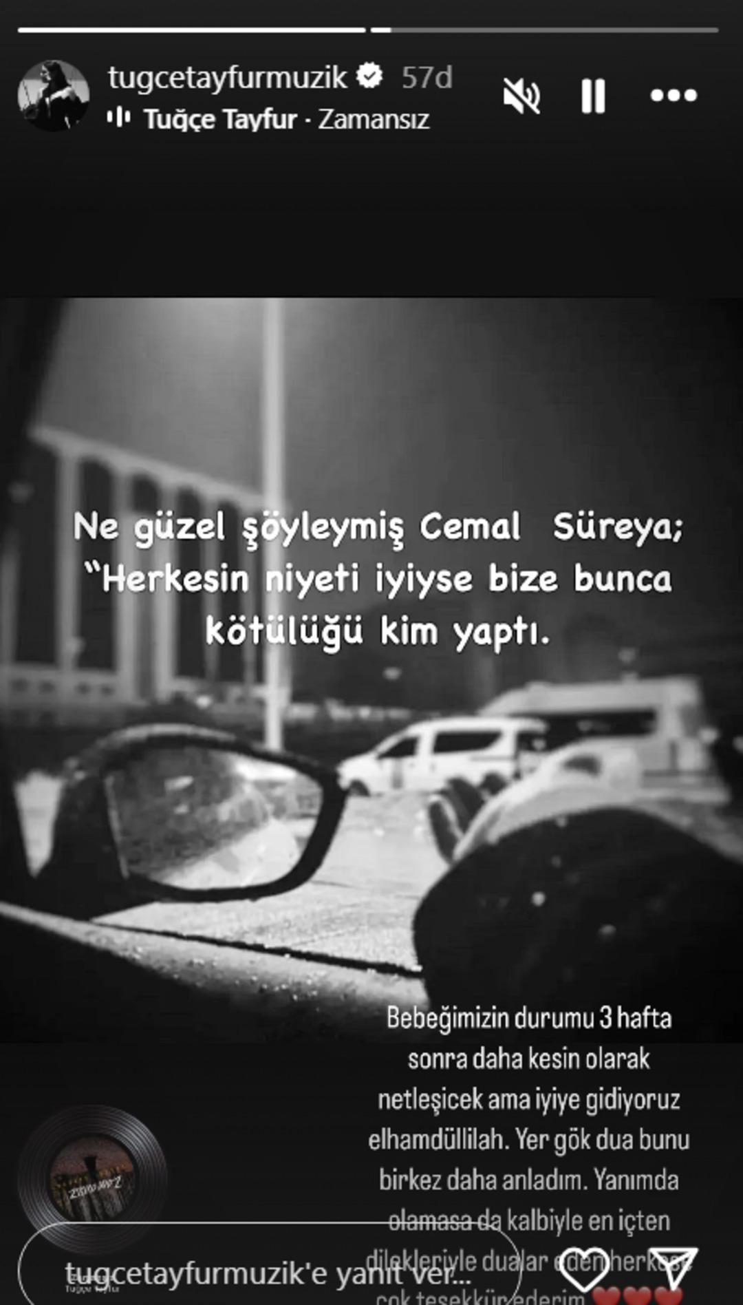 Tuğçe Tayfur zor günler geçiriyor! Bebeği için dua istedi, doktor sonrası paylaştı 2