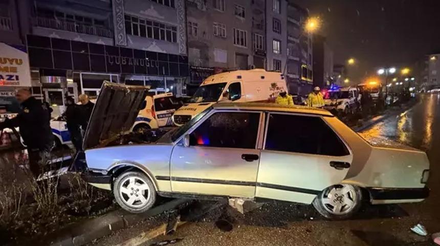 Karaman'da alkollü sürücü polis aracında intihara kalkıştı