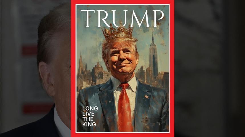 Trump kendini bu görselle "kral" ilan ederek ABD'yi karıştırdı! New York Valisi isyan etti: "Yasal yollara başvurduk"