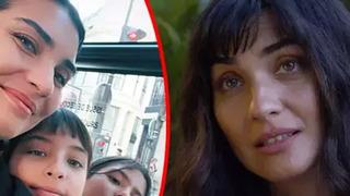 Tuba Büyüküstün ikiz kızlarıyla kar keyfi yaptı! Kocaman olmuşlar