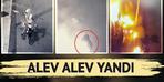 Kundakçı kendi kendini yakınca neye uğradığını şaşırdı: Alev alev yandı