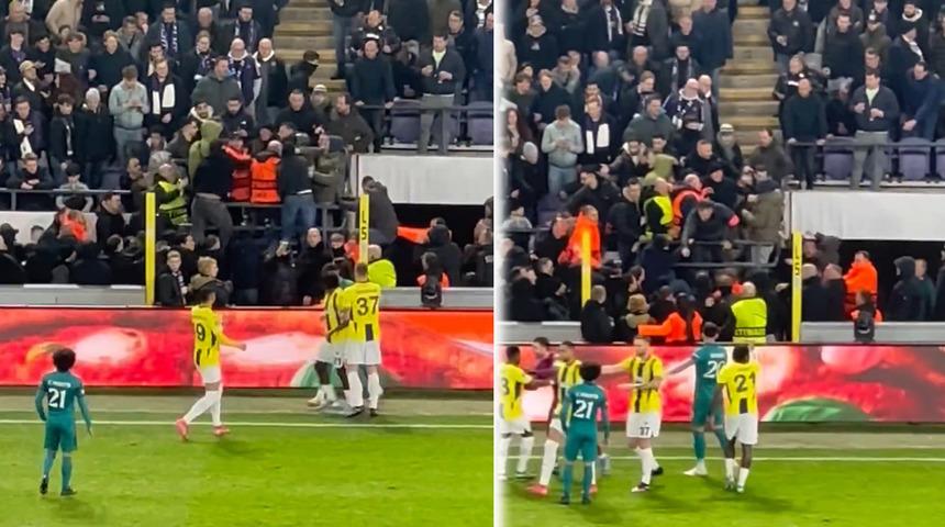 Anderlecht - Fenerbahçe maçı hakem tarafından durduruldu!