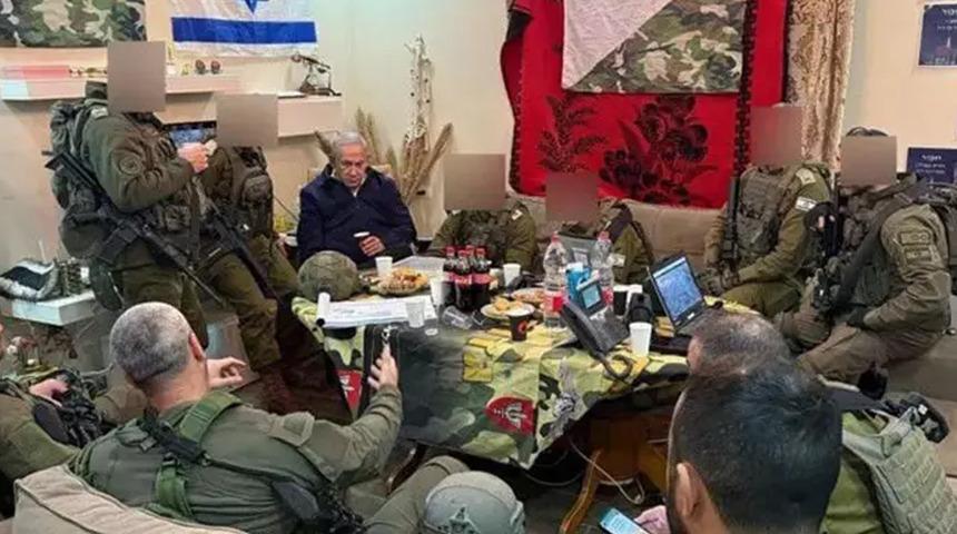 Skandal eylem! Netanyahu bir Filistinlinin evine baskın düzenledi