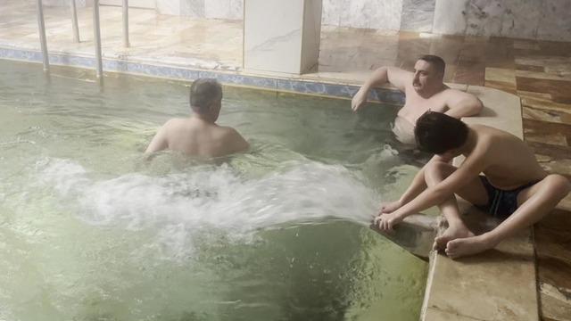 Kütahya'daki şifalı sulara kış aylarında da rağbet var! Birçok hastalığa iyi geliyor