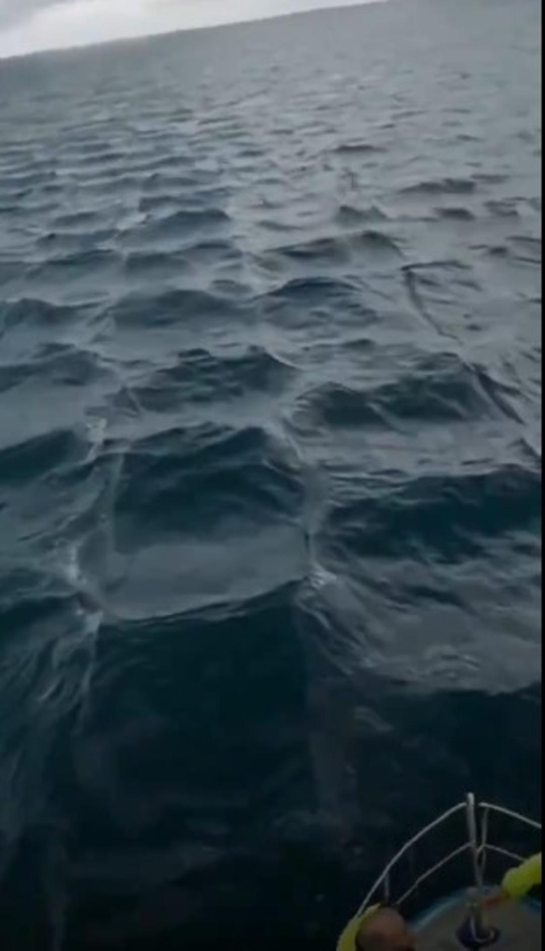 Ege Denizi nde fark edildi!  Kare şeklindeki dalgaları görenler cep telefonuna sarıldı 1