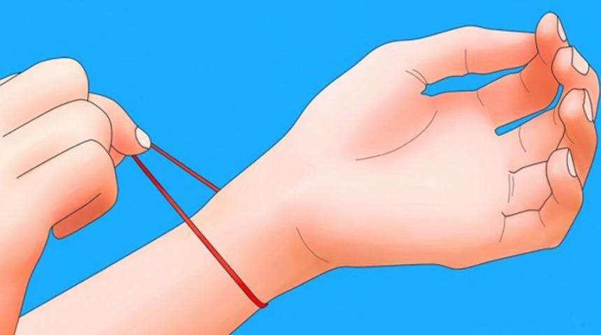 Bileğinize bir lastik takın ve o dertten kurtulun 