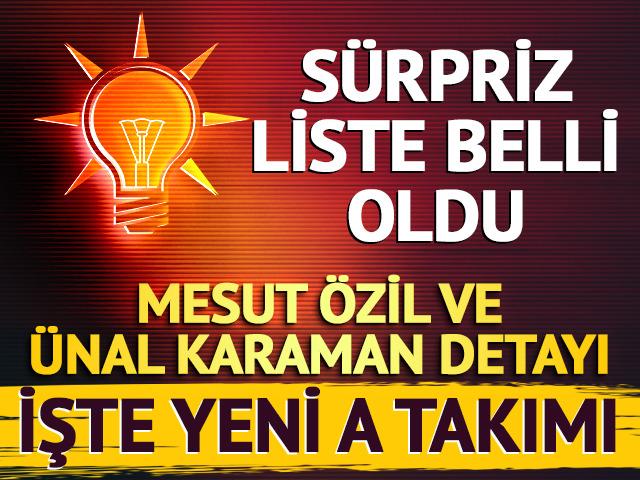 Mesut Özil, Serap Yazıcı, Ünal Karaman... AK Parti'nin yeni MKYK'sı belli oldu!