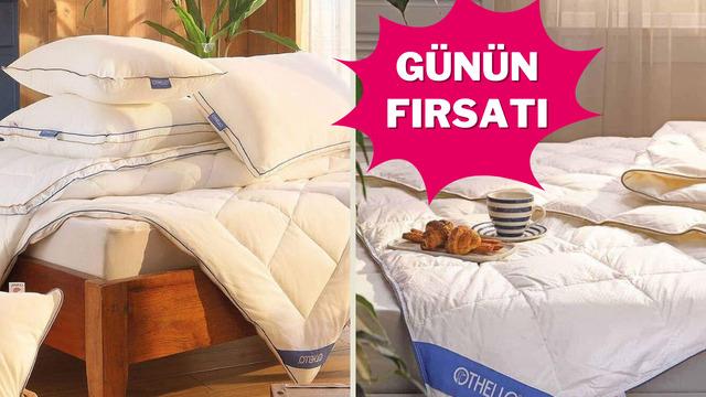 Kışın sıcacık ve konforlu uykunun anahtarı! Othello Kaz Tüyü Yorgan indirimde