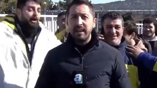 Galatasaray-Fenerbahçe maçı öncesi yayını esir aldılar! Zorluklar içinde canlı yayını kestiler...