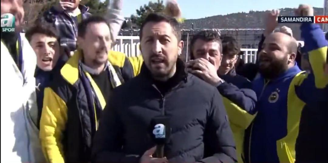 Galatasaray-Fenerbahçe maçı öncesi yayını esir aldılar! Zorluklar içinde canlı yayını kestiler... 2