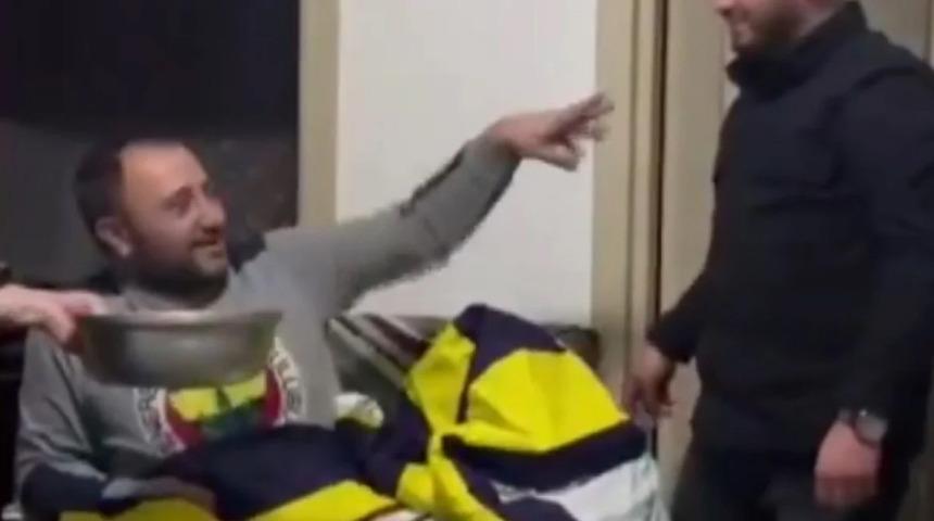 Fenerbahçeli taraftar derbi öncesi nazar değmesin diye kurşun döktürdü