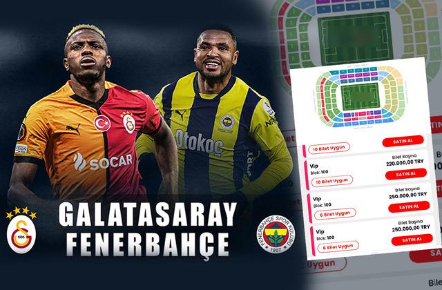 Galatasaray-Fenerbahçe maçı biletleri karaborsaya düştü! Fiyat dudak uçuklattı, yabancılardan yoğun ilgi var