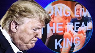 Trump'ın Musk'ın ayağını öptüğü video olay oldu! Bakanlık hacklendi, ekranlara yansıtıldı: 5 dakika boyunca...