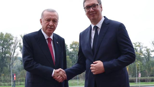 Cumhurbaşkanı Erdoğan, Sırbistan Cumhurbaşkanı ile görüştü