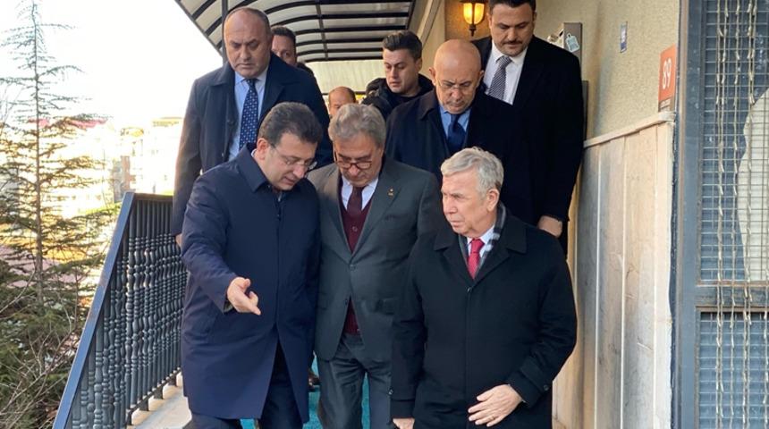 İmamoğlu ve Yavaş'tan Ümit Özdağ'ın annesi Gönül Özdağ'a ziyaret