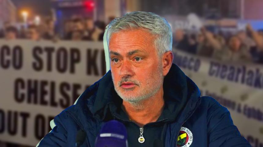 İngiltere'de taraftar Jose Mourinho için toplandı! Premier Lig'deki Chelsea-Southampton maçı öncesi Fenerbahçe taraftarını korkutan hamle, 