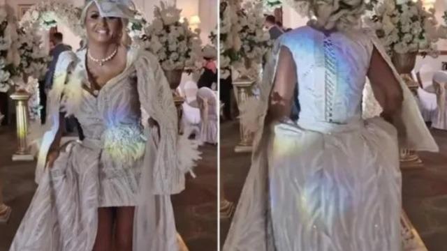 Gelinin annesinin kıyafet tercihi düğüne damga vurdu! Sosyal medyadan eleştiriler gecikmedi: Bugün kimin günü?