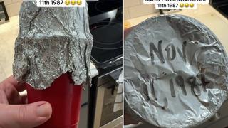 1987 yılından beri derin dondurucusunda saklıyormuş! Bunun gerçek olduğunu temin edebilirim