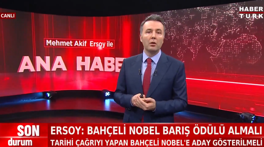 Gazeteci Mehmet Akif Ersoy'un sözleri gündem oldu: "Devlet Bahçeli Nobel Barış Ödülü'ne aday gösterilmeli"
