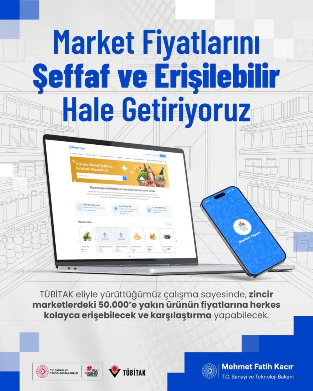 Bakan Kacır açıkladı: Market fiyatları artık tek bir sitede görüntülenip, karşılaştırılabilecek 1