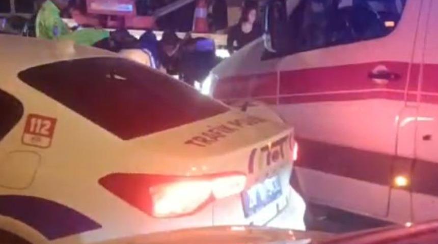 Vincin altında kalan genç motosiklet sürücüsü hayatını kaybetti