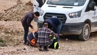 Bursa'da doğal gaz çalışması sırasında patlama! 1 kişi yaralandı