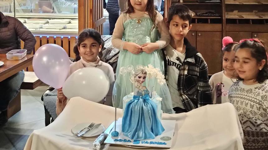 Şehit kızı Doğa'yı doğum gününde, babasının meslektaşları yalnız bırakmadı