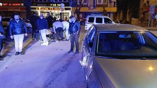 Otomobil ile motosiklet çarpıştı: 1 yaralı