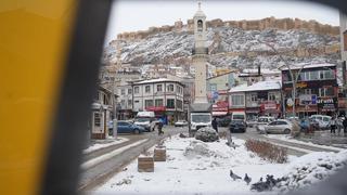 Bayburt güne karla uyandı