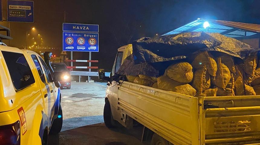 Samsun'da 3,5 ton kaçak avlanan midye ele geçirildi