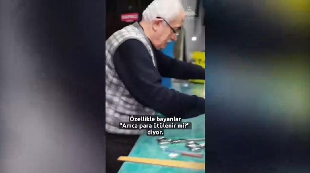Kırışık paraya tahammülü yok! Bir esnaf, her banknotu tek tek ütüleyerek kullanıyor: "Sen parayı akordiyon gibi getiriyorsun, ben ütülemek zorunda kalıyorum" 2