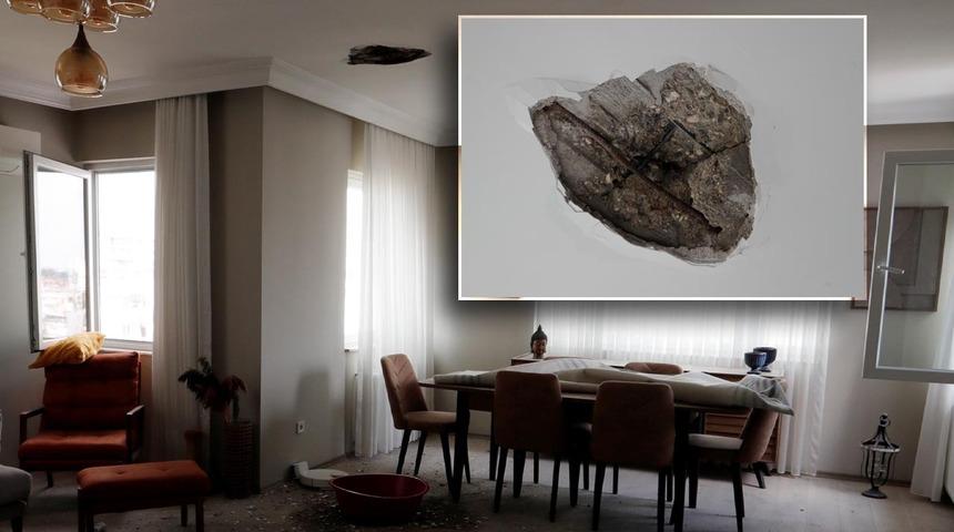 Antalya'da bir anda düşen yıldırım bomba gibi patladı! Salonun ortasında delik açtı