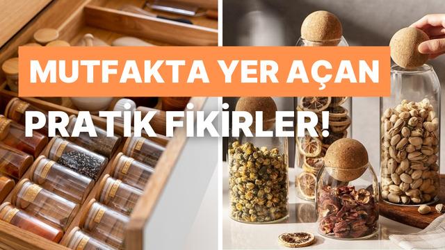 Mutfakta alan yaratmak için deneyebileceğiniz 10 DIY fikri