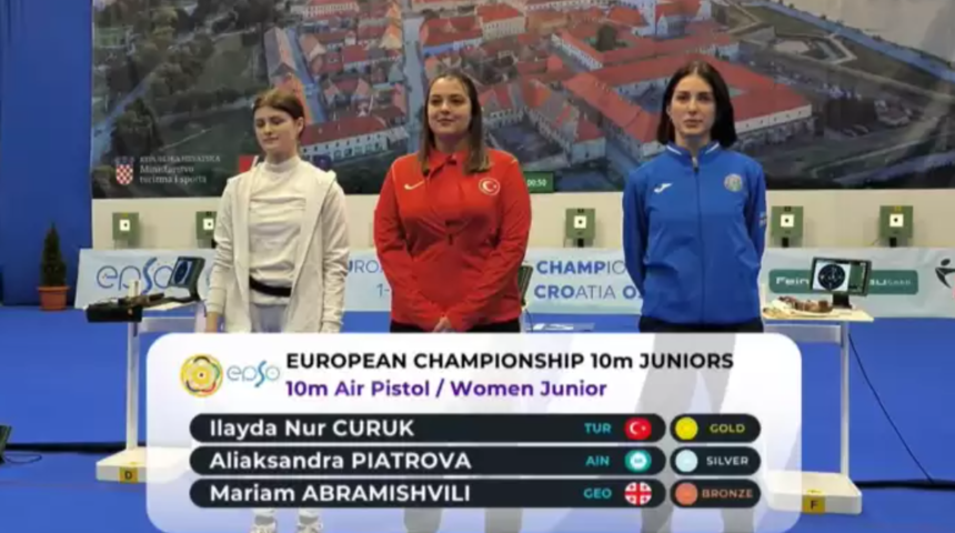 Büyük gurur: Milli atıcı İlayda Nur Çürük, Avrupa gençler şampiyonu oldu!