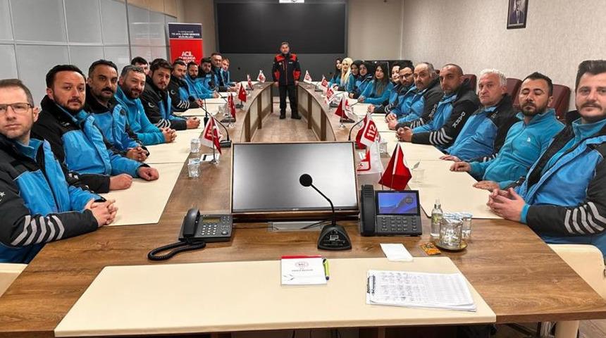 5 gün boyunca arama kurtarma eğitimi aldılar