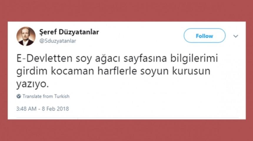 E-Devlet'e soy ağacı &ouml;zelliği gelmesiyle Twitter alemindeki goygoycular coştu!