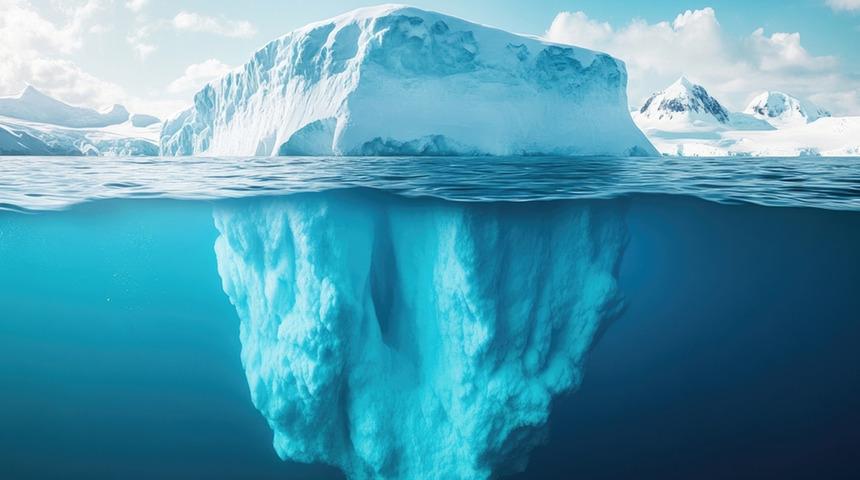 Dünyanın en büyük buzdağı Atlantik'te karaya oturdu