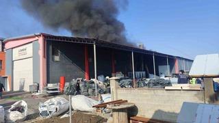 Erzincan OSB’de korkutan yangın